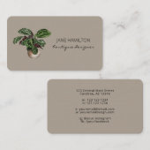 Visitekaartje Boutique Plant Service (Voorkant / Achterkant)