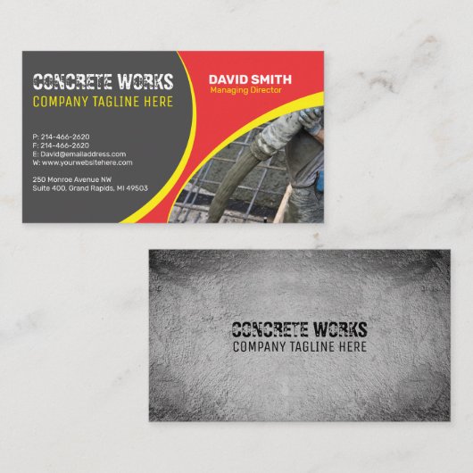 Visitekaartje bouwbedrijf (Voorkant / Achterkant)