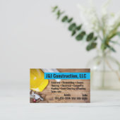 Visitekaartje bouwbedrijf (Staand voorkant)