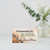 Visitekaartje bouwbedrijf (Staand voorkant)