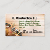 Visitekaartje bouwbedrijf (Voorkant)