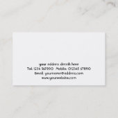 Visitekaartje bouwbedrijf (Achterkant)