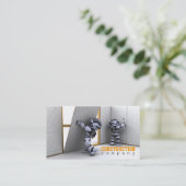 Visitekaartje bouwbedrijf (Staand voorkant)