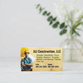 Visitekaartje bouwbedrijf (Staand voorkant)