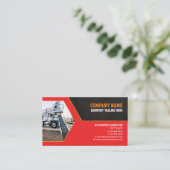 Visitekaartje bouwbedrijf (beton) (Staand voorkant)