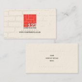 Visitekaartje bouwbedrijf/bouwbedrijf (Voorkant / Achterkant)