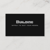 Visitekaartje bouwcontractant (Achterkant)