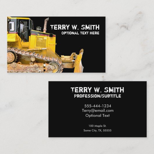 Visitekaartje bouwschotel (Voorkant / Achterkant)