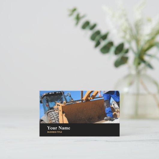 Visitekaartje bouwvakkers (Staand voorkant)