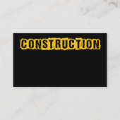 Visitekaartje bouwwerkzaamheden (Voorkant)