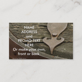 Visitekaartje bovenaan