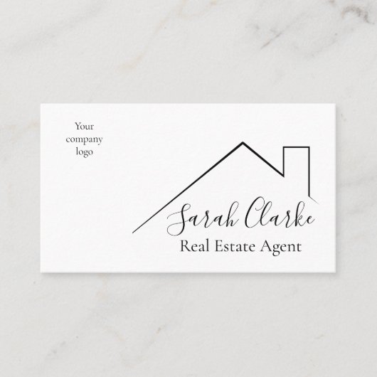 Visitekaartje bovenaan (Voorkant)