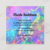 visitekaartje brandend vierkant (Achterkant)