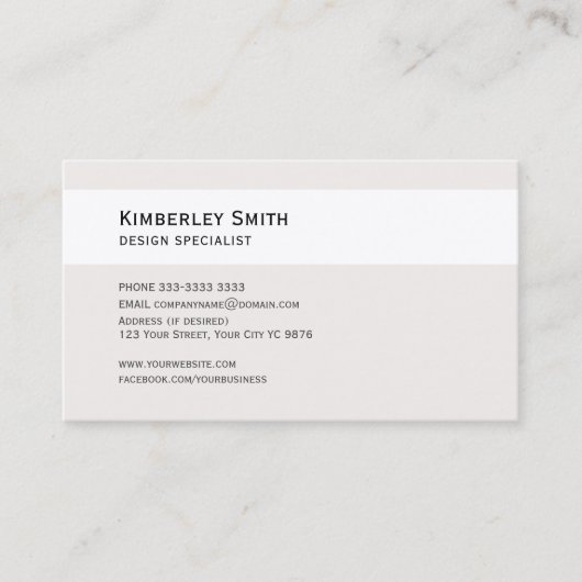 Visitekaartje, brede foto voor binnenhuisarchitect visitekaartje (Voorkant)