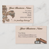 visitekaartje " brick fleur de lis " (Voorkant / Achterkant)