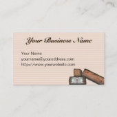 visitekaartje " brick fleur de lis " - 2 (Achterkant)