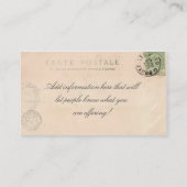 Visitekaartje Briefkaart Parijs (Achterkant)