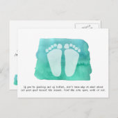 Visitekaartje briefkaart Reflexology therapeut (Voorkant / Achterkant)