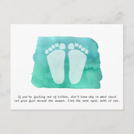 Visitekaartje briefkaart Reflexology therapeut