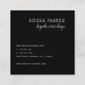 Visitekaartje Bright Floral Retro Event Design (Achterkant)