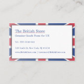 Visitekaartje Britse vlag (Achterkant)