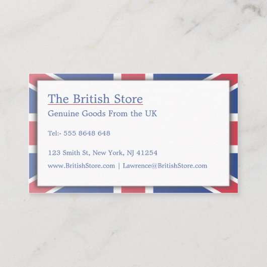  Visitekaartje Britse vlag (Achterkant)