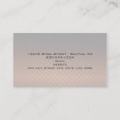 Visitekaartje Bronze Diamondplate (Achterkant)