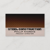 Visitekaartje Bronze Diamondplate (Voorkant)