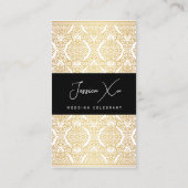 Visitekaartje, Bruiloft Celebrant gouden look Visitekaartje (Achterkant)