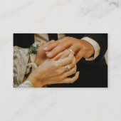 Visitekaartje, Bruiloft Celebrant strak en eenvoud Visitekaartje (Achterkant)