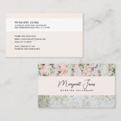 Visitekaartje, Bruiloft Celebrant wit en pastel Visitekaartje (Voorkant / Achterkant)