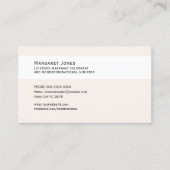 Visitekaartje, Bruiloft Celebrant wit en pastel Visitekaartje (Voorkant)