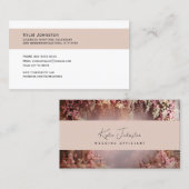 Visitekaartje, Bruiloft Officiant zachte tinten Visitekaartje (Voorkant / Achterkant)