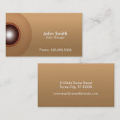 visitekaartje bruin elegant en schitterende effect (Voorkant / Achterkant)