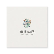 VISITEKAARTJE : BUTTERFLY-ILLUSTRATIE