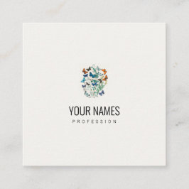 VISITEKAARTJE :  BUTTERFLY-ILLUSTRATIE