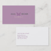 Visitekaartje Butterfly Silouhette (Voorkant / Achterkant)