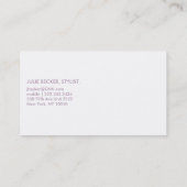 Visitekaartje Butterfly Silouhette (Achterkant)