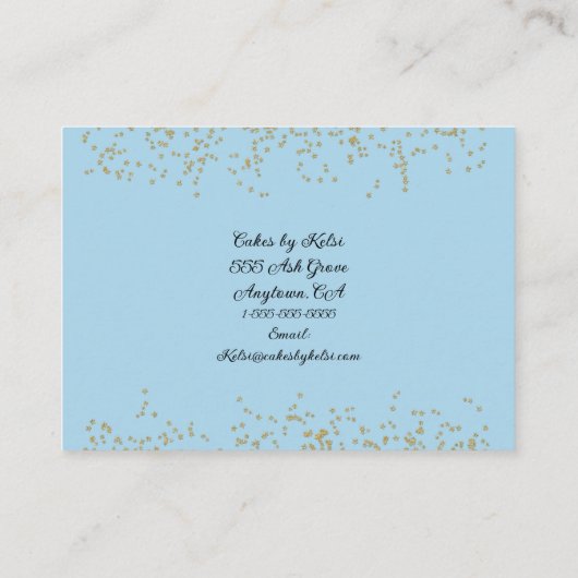 Visitekaartje Cake Designer (Achterkant)