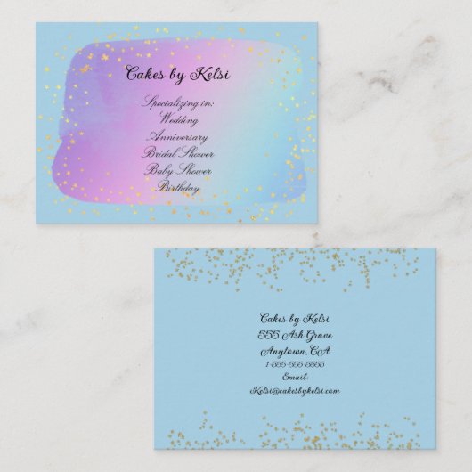 Visitekaartje Cake Designer (Voorkant / Achterkant)