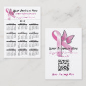 visitekaartje Calendar Breat Cancer Support (Voorkant / Achterkant)