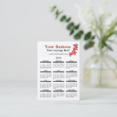 visitekaartje Calendar Japans Restaurant (Staand voorkant)