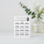 visitekaartje Calendar Nail Salon (Staand voorkant)