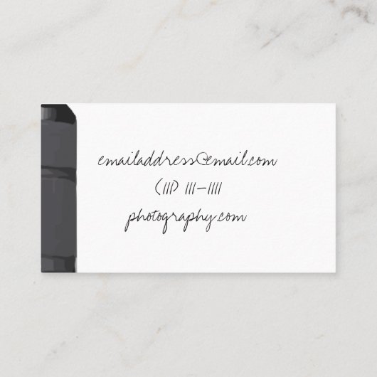 Visitekaartje camera (Achterkant)