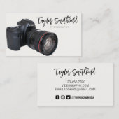 Visitekaartje  camera-videografie (Voorkant / Achterkant)