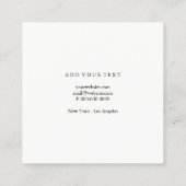 visitekaartje - Canvas (Achterkant)