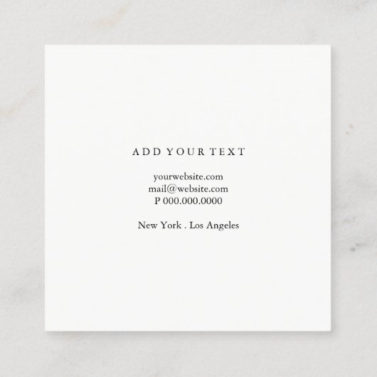 visitekaartje - Canvas (Achterkant)