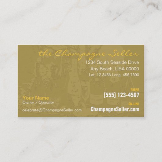 Visitekaartje Champagne (Voorkant)
