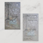 Visitekaartje Chandelier voor Wedding Event Planne (Voorkant / Achterkant)