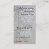 Visitekaartje Chandelier voor Wedding Event Planne (Achterkant)